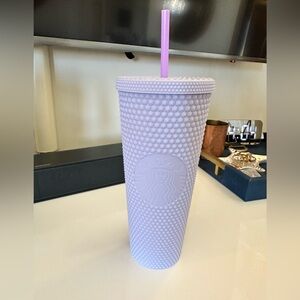 Starbucks 2021 Holiday Bling Studded Cold Cup Tumbler 24oz Lavender Lilac Purple